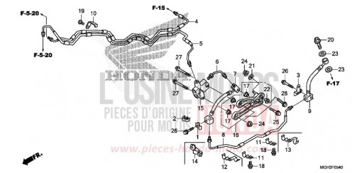 FLEXIBLE DE FREIN VFR1200XDC de 2012